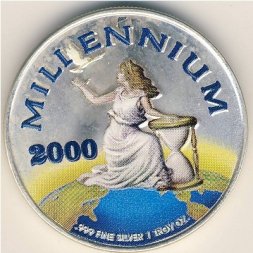 Либерия 20 долларов 2000 год