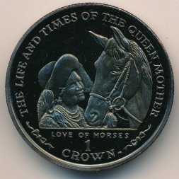 Остров Мэн 1 крона 2002 год