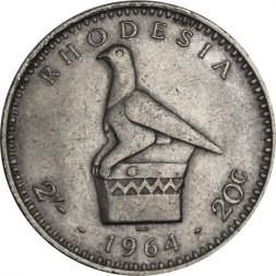 Родезия 2 шиллинга 1964 год
