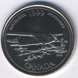 Канада 25 центов 1999 год - Ноябрь