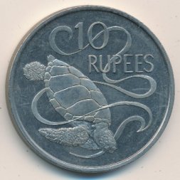 Сейшелы 10 рупий 1974 год