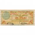 Мексика 1 песо 1915 год - Генеральный казначей штата Оахаса - серия Z - бумага с горизонтальными линиями - aUNC