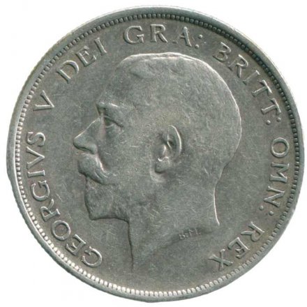 Великобритания 1/2 кроны 1913 год - Король Георг V