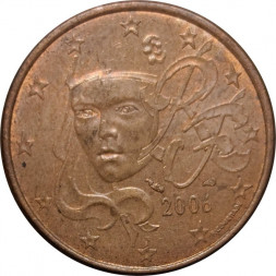 Франция 5 евроцентов 2006 год - Марианна