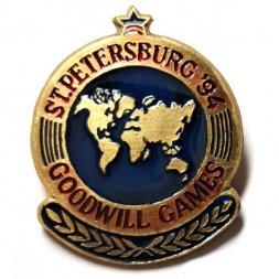 Значок St. Petersburg '94. Goodwill Games. Игры доброй воли 1994