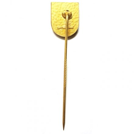 Значок-иголка SPL-FBF 1907. Футбольная ассоциация Финляндии (золотистый)