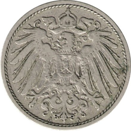 Германия 10 пфеннигов 1902 год (A)