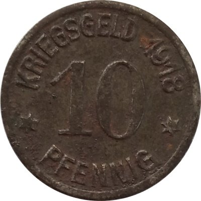 Германия (Кобленц) 10 пфеннигов 1918 год (нотгельд)