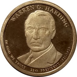 США 1 доллар 2014 год - Уоррен Гардинг (S)