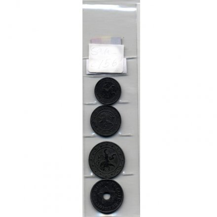 Набор из 4 монет Бельгия  - Первая Мировая