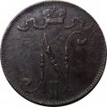 Финляндия 5 пенни 1908 год - F