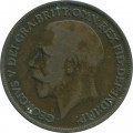 Великобритания 1 пенни 1918 год (без отметки монетного двора)