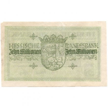 Германия (Гессен, Дармштадт) 10000000 марок 1923 год - VF