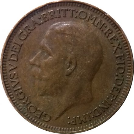 Великобритания 1 фартинг 1934 год
