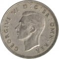 Великобритания 1 шиллинг 1949 год - Герб Англии. Лев, стоящий на короне