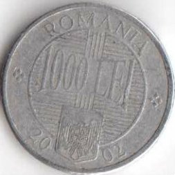 Румыния 100 леев 2002 год