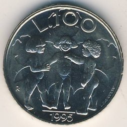 Сан-Марино 100 лир 1995 год