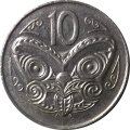 Новая Зеландия 10 центов 2003 год - Маска маори