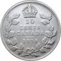 Канада 10 центов 1934 год