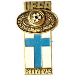Значок UEFA. Чемпионат Европы Юноши. СССР. 1984. Финляндия