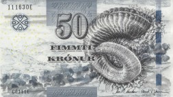 Фарерские острова 50 крон 2011 год UNC