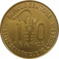 Западная Африка 10 франков 1978 год