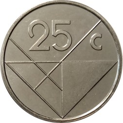 Аруба 25 центов 1996 год