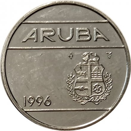 Аруба 25 центов 1996 год