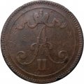 Финляндия 10 пенни 1866 год - VF-