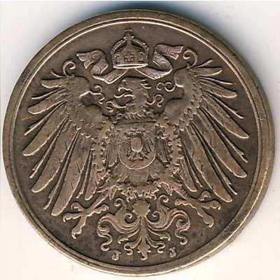 Германия 2 пфеннига 1911 год (J)