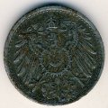 Германия 5 пфеннигов 1915 год (G) (железо, цинк)