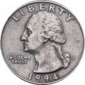 США 25 центов (1/4 доллара) 1994 год - Джордж Вашингтон (D)
