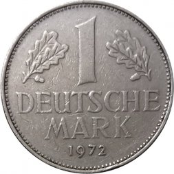 ФРГ 1 марка 1972 год (J)