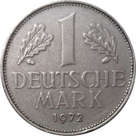 ФРГ 1 марка 1972 год (J)