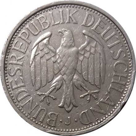 ФРГ 1 марка 1972 год (J)