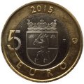 Финляндия 5 евро 2015 год - Сатакунта