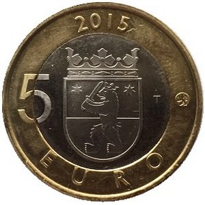 Финляндия 5 евро 2015 год - Сатакунта