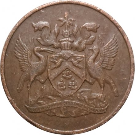 Тринидад и Тобаго 1 цент 1972 год - 10 лет независимости