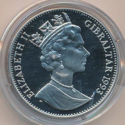 Гибралтар 2,8 экю 1993 год - Евротоннель (тоннель под Ла-Маншем)