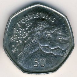 Гибралтар 50 пенсов 2007 год