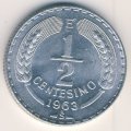 Чили 1/2 сентесимо 1963 год
