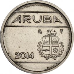 Аруба 10 центов 2014 год