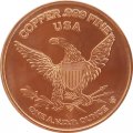 Монетовидный жетон США унция меди 999 - 11 сентября