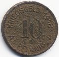Германия 10 пфеннигов 1918 год (нотгельд Люденшайд)