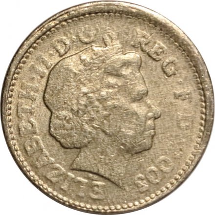 Великобритания 1 фунт 2005 год - Висячий мост через Менай (никель-латунь) - F