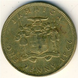 Ямайка 1 пенни 1966 год