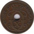 Дания 1 эре 1936 год - Король Кристиан X