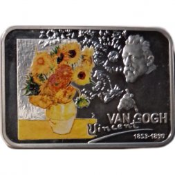 Ниуэ 1 доллар 2007 год - Известные художники. Винсент Ван Гог. Подсолнухи