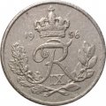 Дания 10 эре 1956 год - Король Фредерик IX