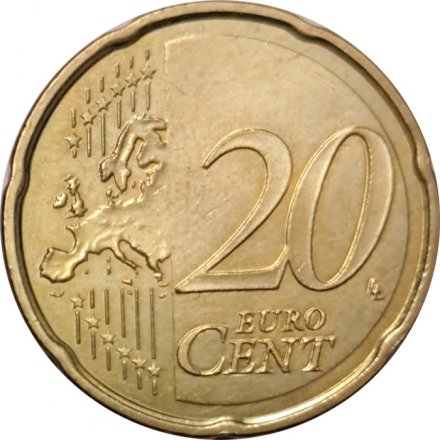 Андорра 20 евроцентов 2014 год - Церковь Санта Колома